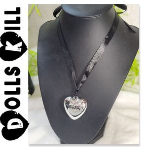 New In Package  - Dolls Kill Puffer Heart Necklace
